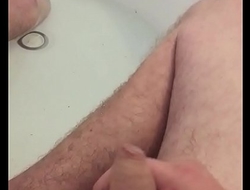 uncut cock jerking and pissing