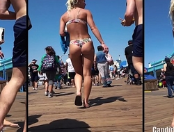 Big Rump Thong Hot Latina Voyeur Beach HD Spycam Video